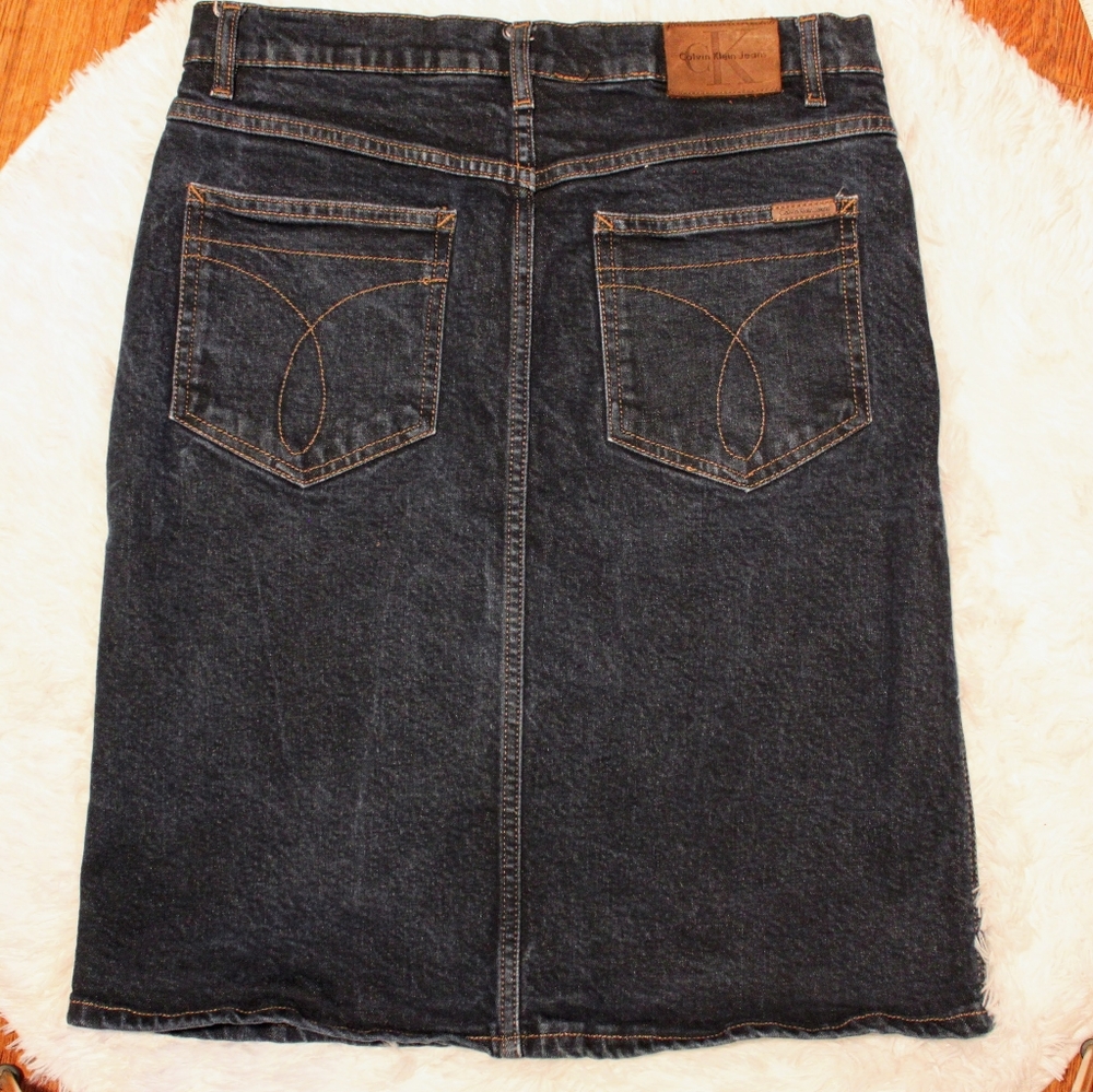 Vintage Calvin Klein Denim Skirt